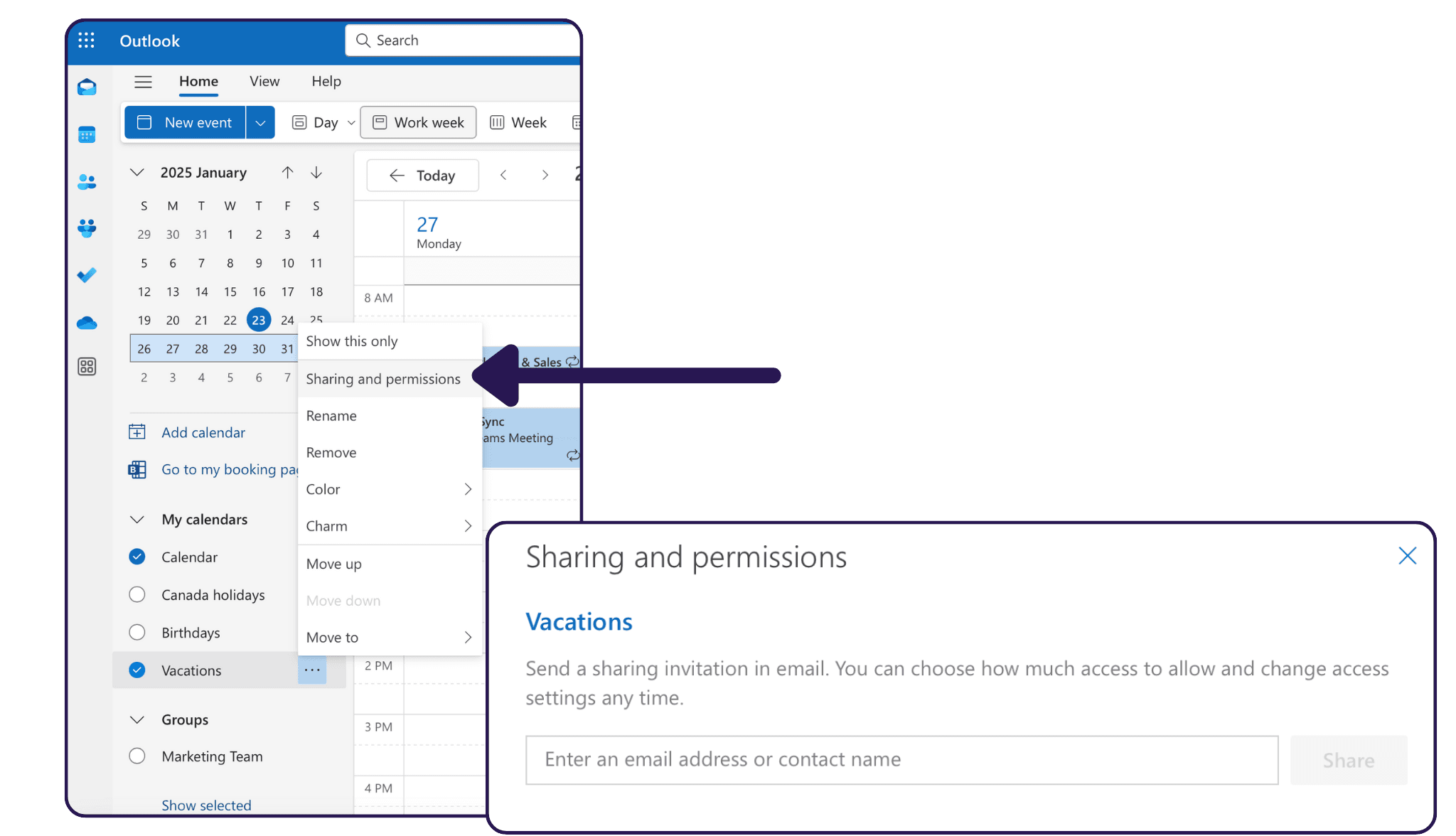 How To Create a Vacation Calendar in Outlook