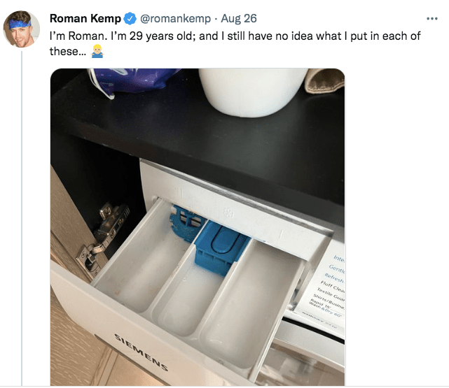 No one knows what the different washing machine trays are meant for