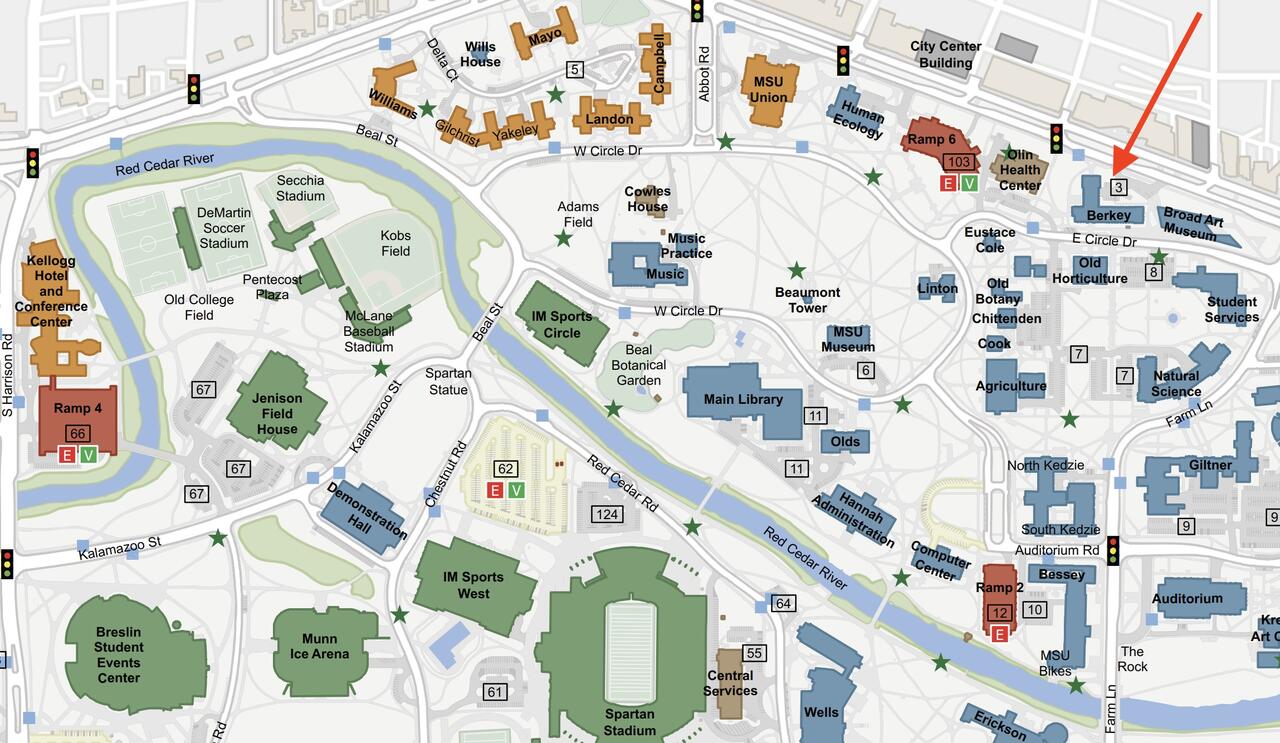 Msu Campus Map Berkey Hall SearchFBI
