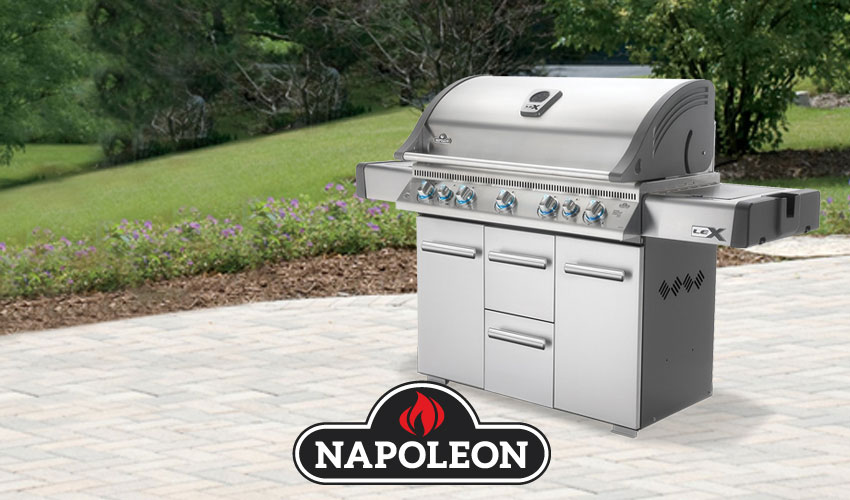 Napoleon 7 Burner Grill Gas or Charcoal Grills Deck Center
