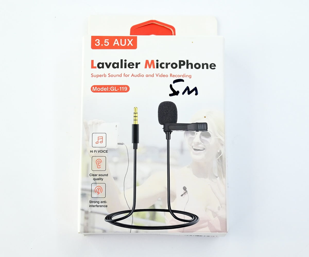 Lavalier MicroPhone GL119 Superb Sound for Audio and Video Recording