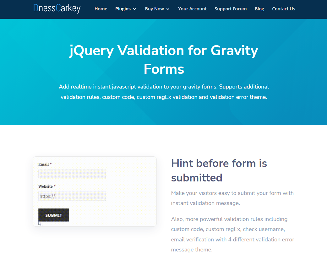 Jquery Validation For Gravity Formsを使用して動的にフォームのバリデーションを行う CMS labo