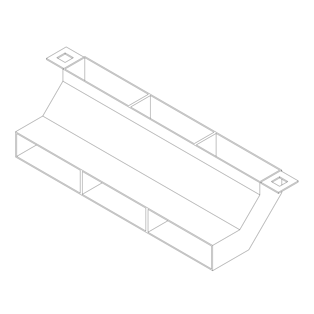 90º Vertical Bend Set [c/w 1 Coupler Set] Cable Management Supplies Ltd