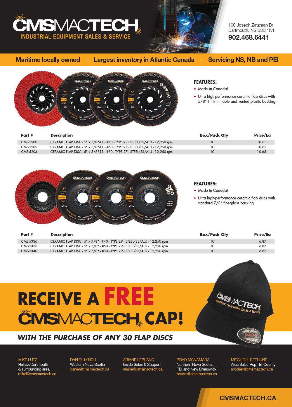 Flap Disc Promotion CMS MacTech