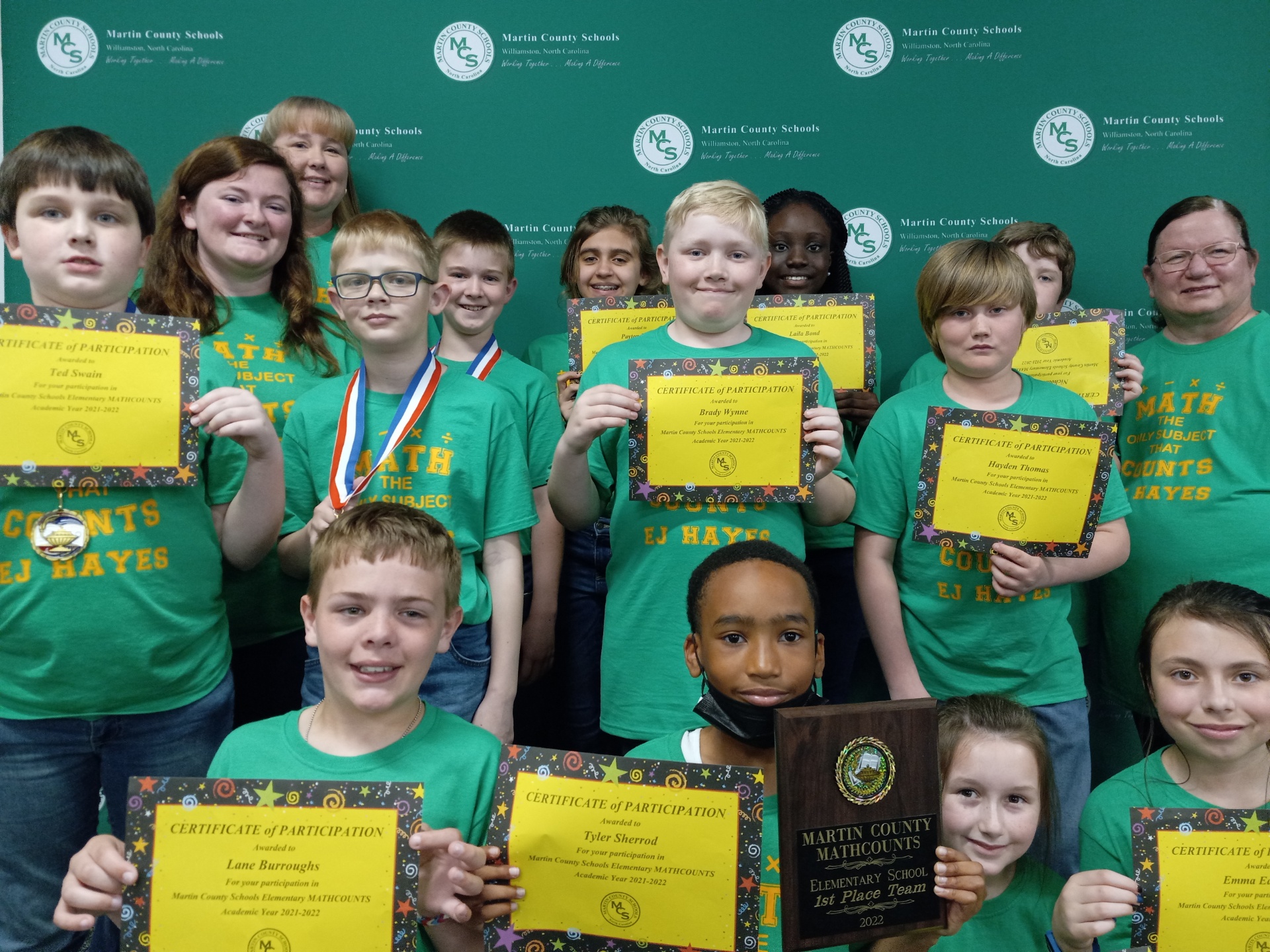 Math Counts 2022 Martin County Schools NC