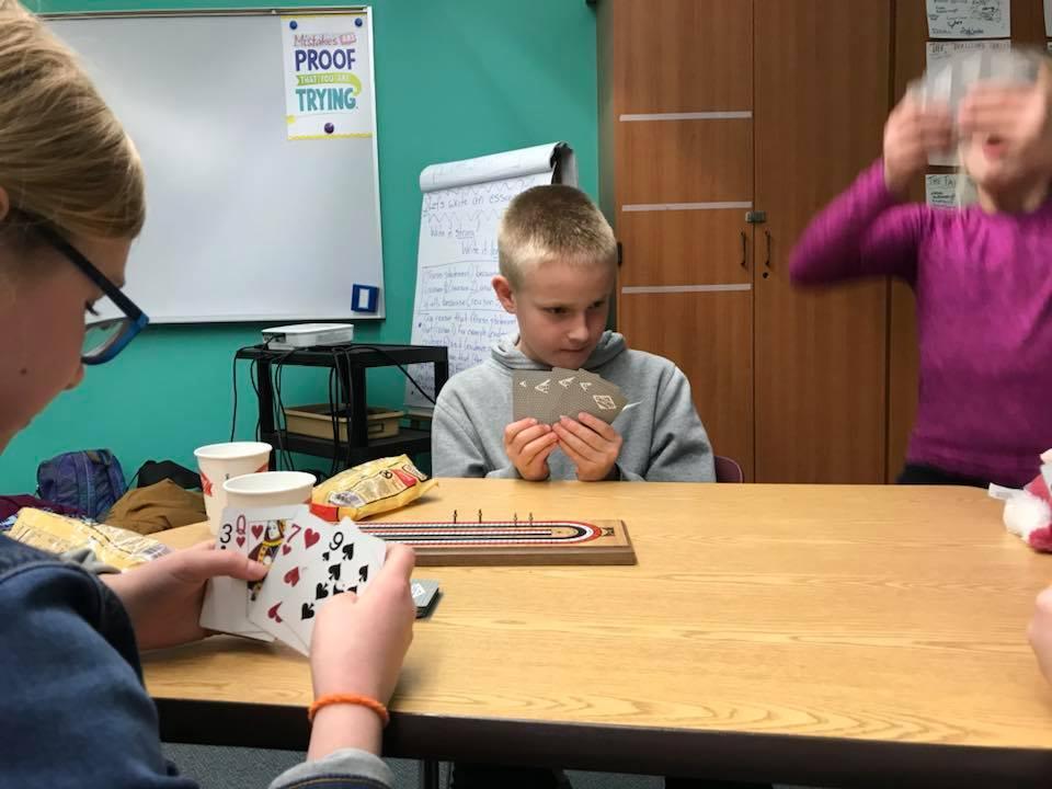 Cribbage Club Carrie Ricker School
