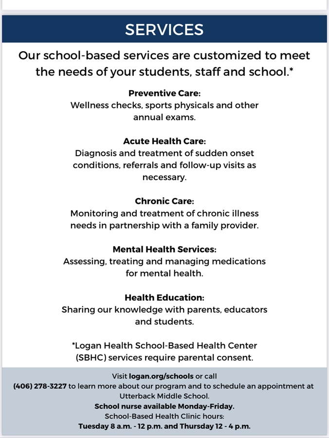 School Based Health Clinic Conrad Public Schools