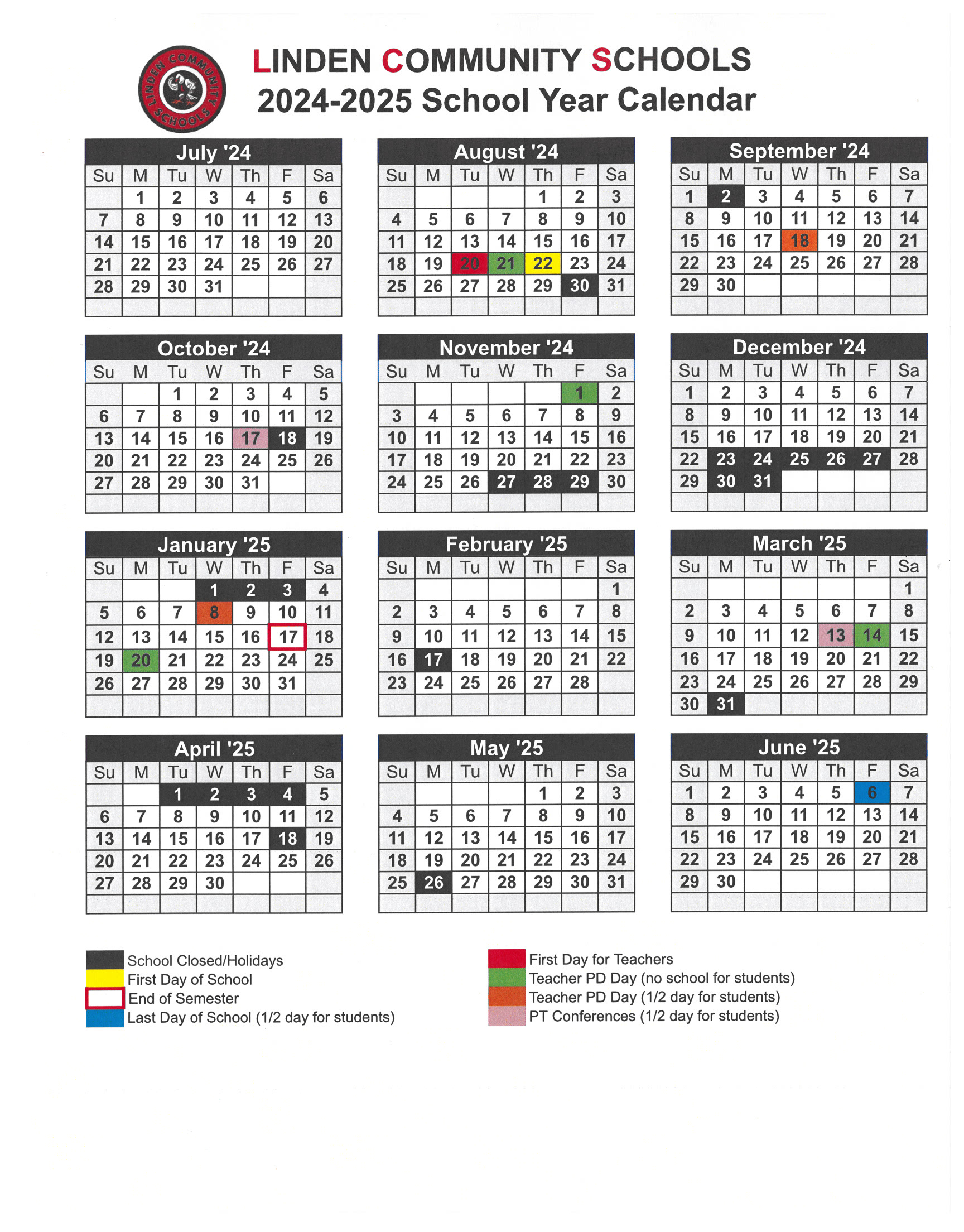 Back to School Linden Community Schools