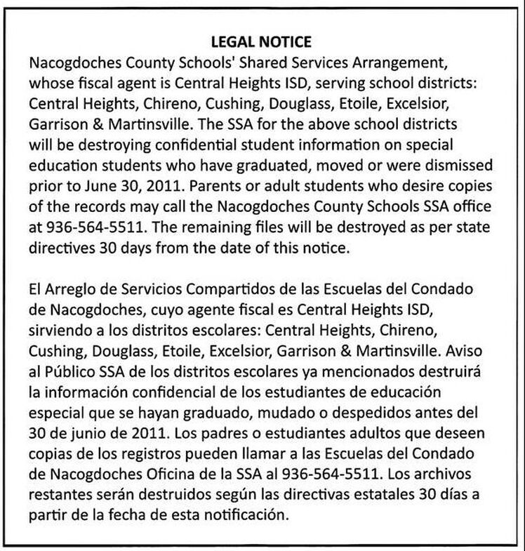 Special Education Garrison ISD