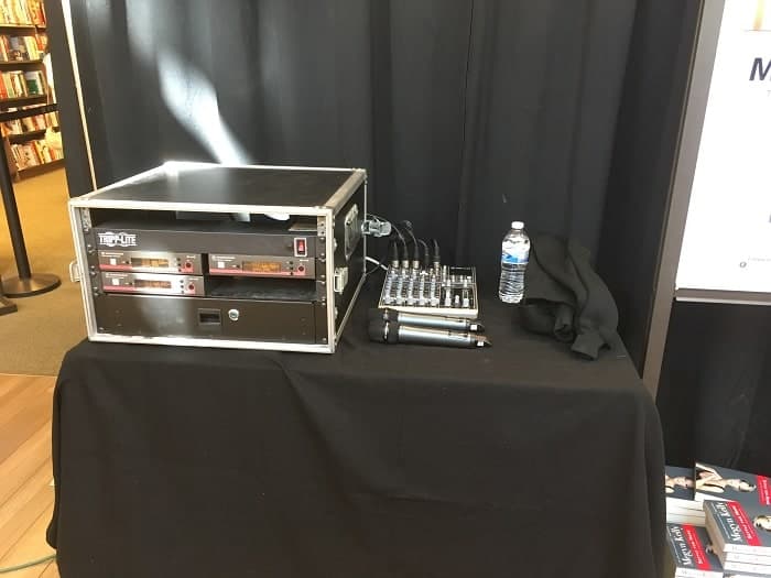 Book Signing Sound System Rentals CMT Sound Systems