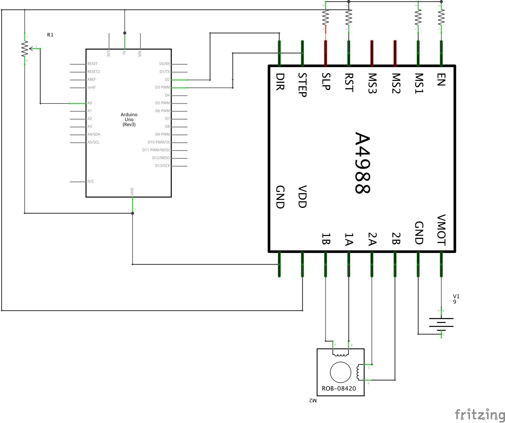 Exercise Stepper Motor Knob
