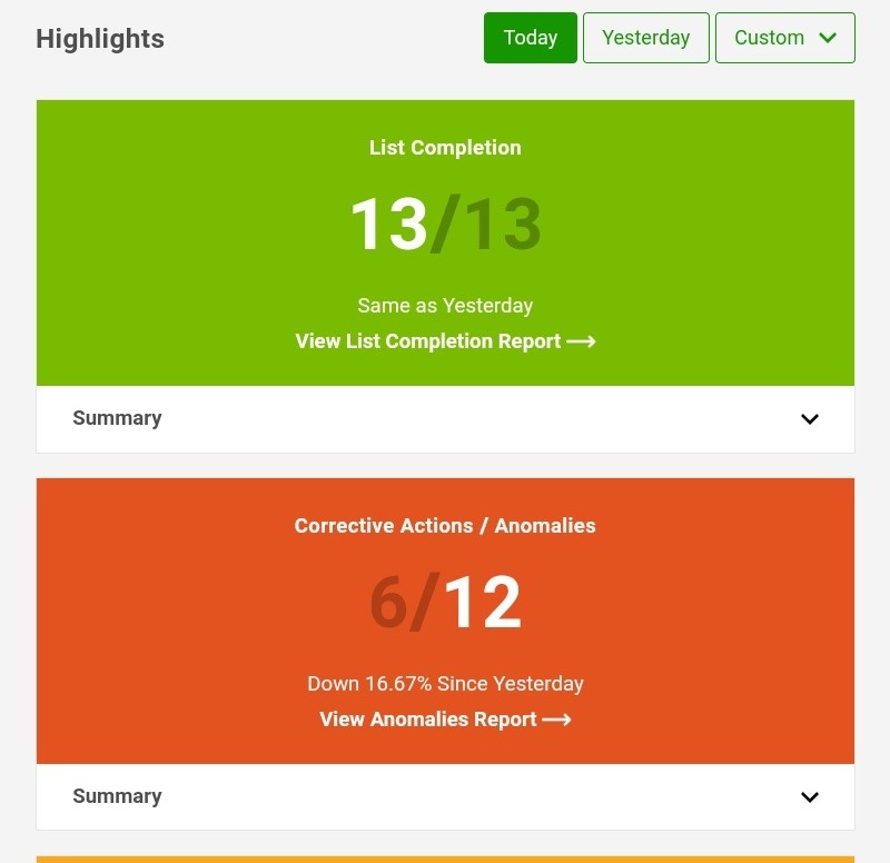 Working with Sensor and Checklist Highlights CM User Guide