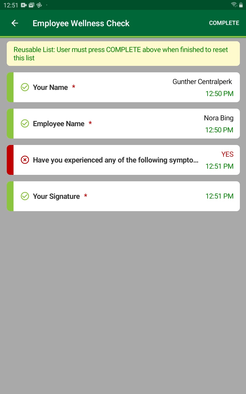 Editing a Checklist CM User Guide