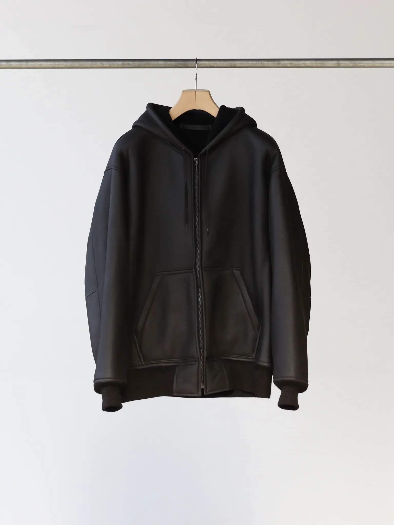 COMOLI Sheepskin Zip Parka BROWN CASANOVA&CO Online Shopping Site