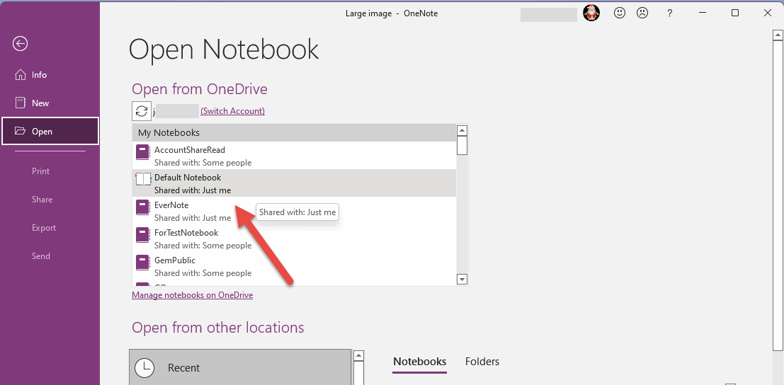 如何在 OneNote 2021 里打开 上的笔记本？ 数字笔记珍宝 OneNoteGem