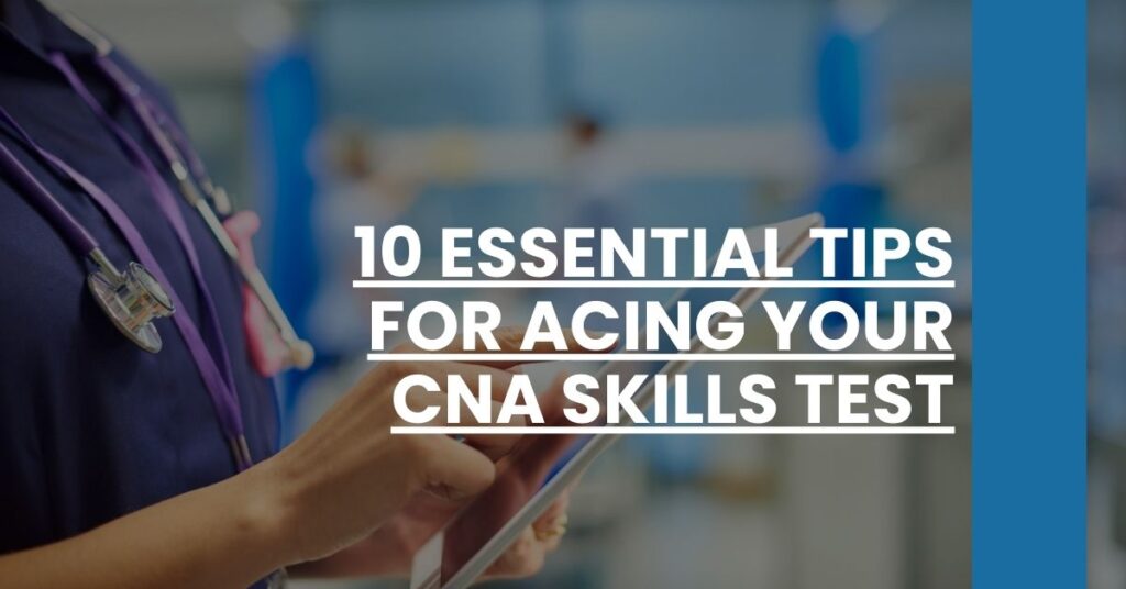10 Essential Tips for Acing Your CNA Skills Test CNA Prep(03)