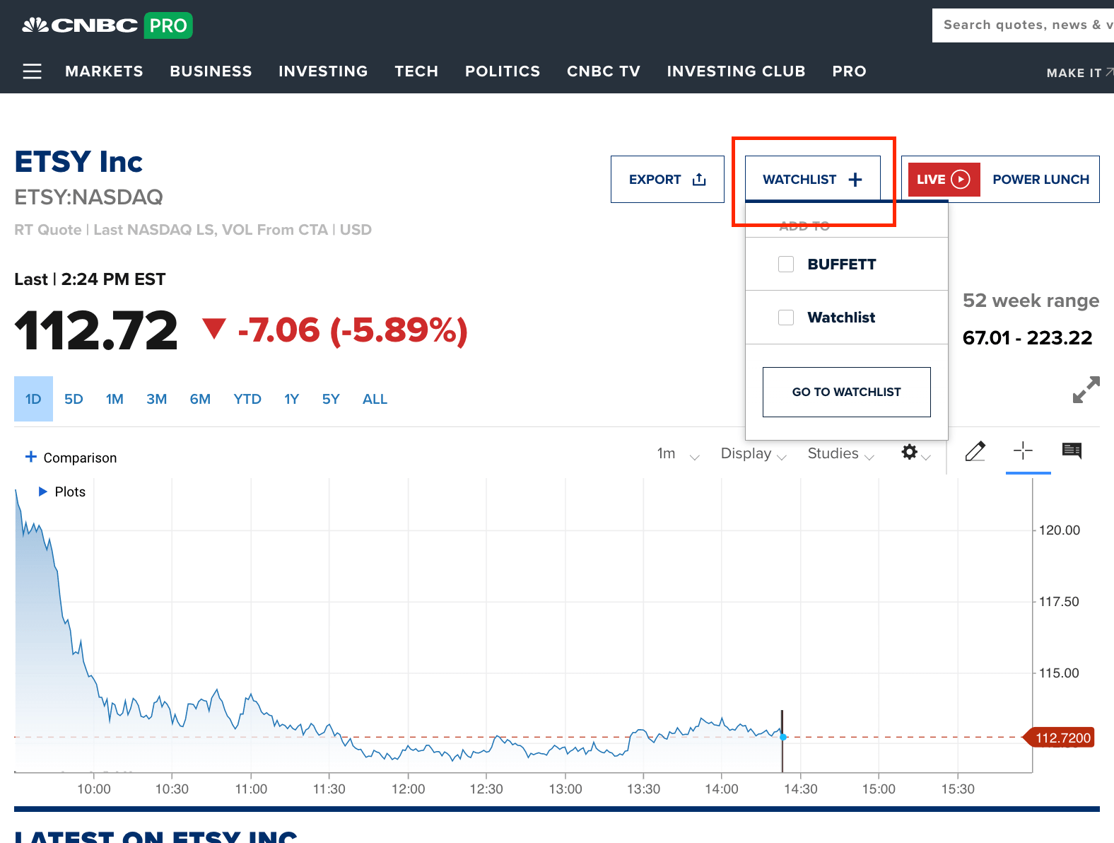 Adding Stock Symbols to a Watchlist CNBC Help Center