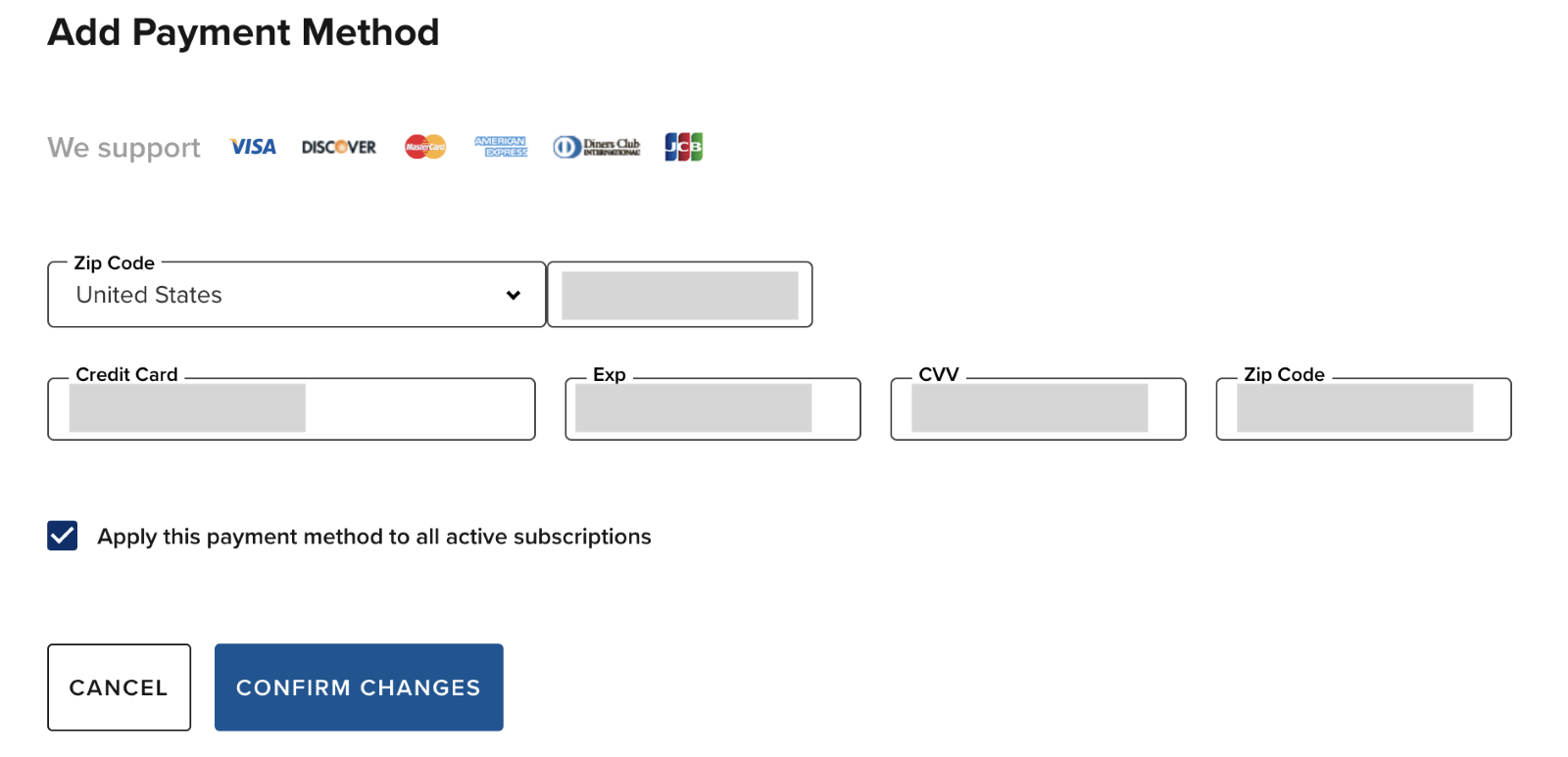 How do I update my credit card information for my subscription? CNBC