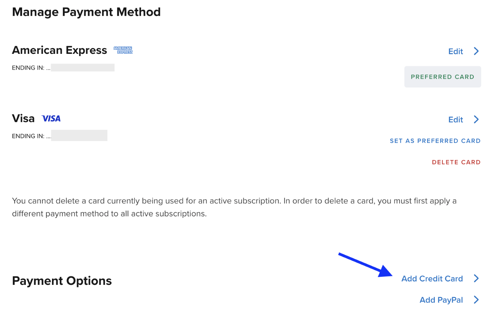 How do I update my credit card information for my subscription? CNBC