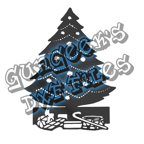 Christmas Tree with Gifts DXF and SVG CNC File Download