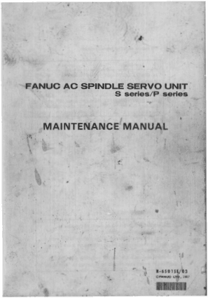 Fanuc AC Spindle Motor Manuals User Guides - CNC Manual