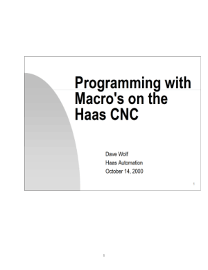 Haas CNC Macro Programming pdf - CNC Manual