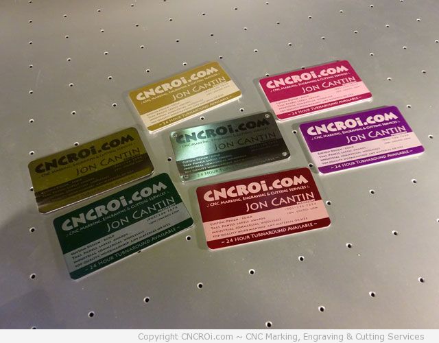 Laser Engraving Anodized Aluminium & Annealing Polished Stainless Steel