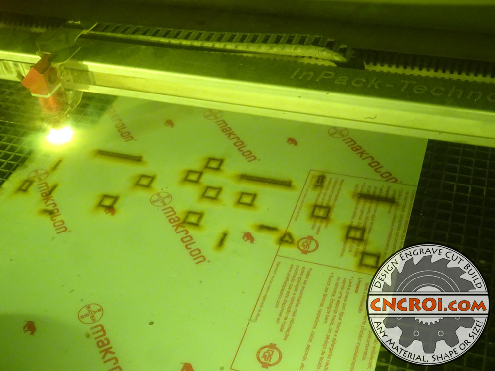 Polycarbonate Inserts CNC Laser Cut