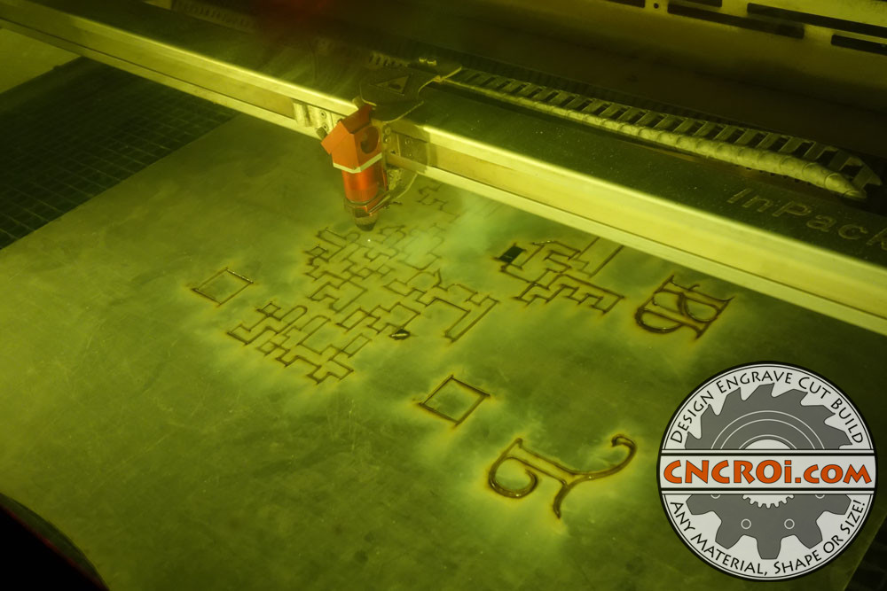 Custom QR Code Stencil Polycarbonate