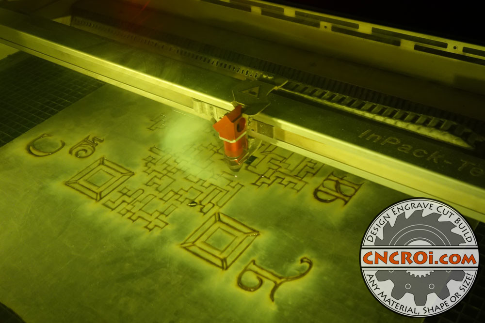 Custom QR Code Stencil Polycarbonate