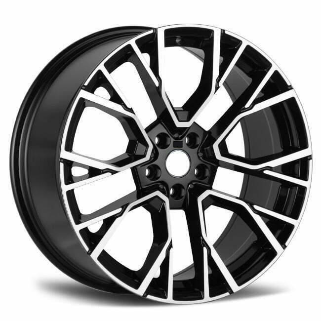 REP 7101 BM BLACK MACHINED FACE 21X10.5 5X120 WHEEL ONLY CNC Wheels