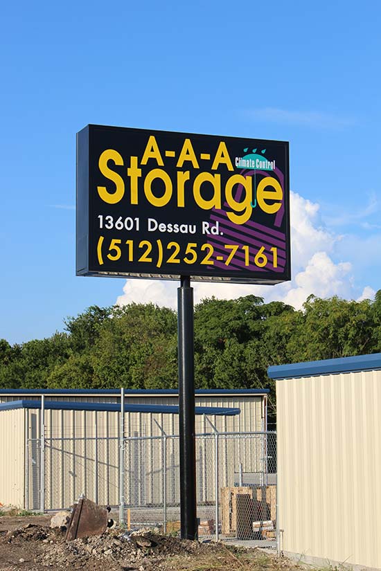 Pole Signs Austin Sign Company CND Signs Austin Sign Company