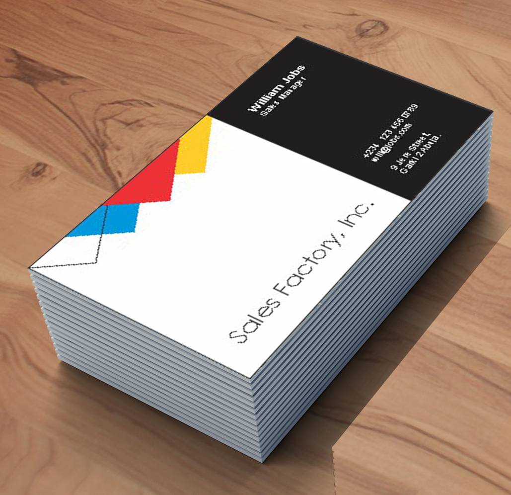 1 sided Business Card sales factory · CNE Graphics Studio