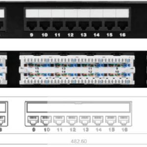 CNET CAT5e UTP PCB Right-Angled 24 Port Patch Panel - CNET