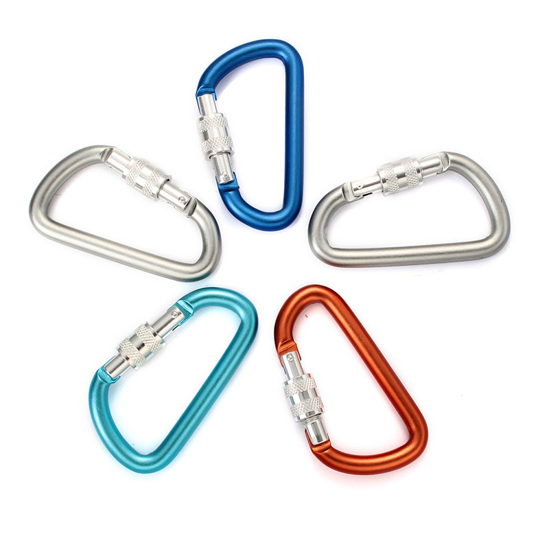 carabiner screwgate D ring locking carabiner screwgate