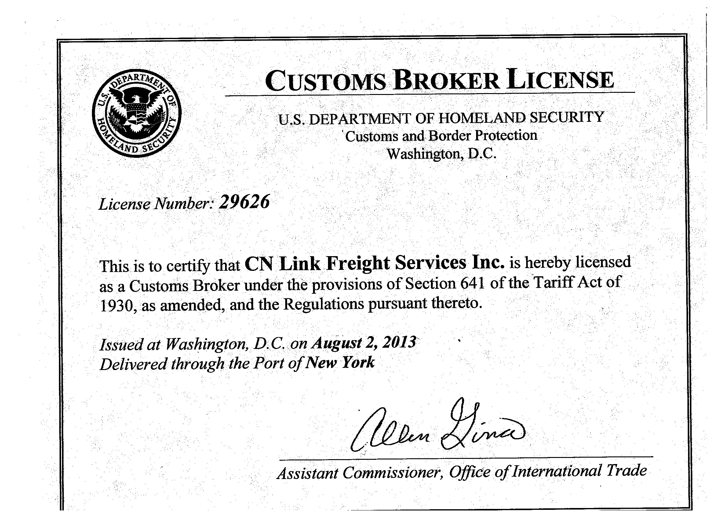 CN LINK Freight Services