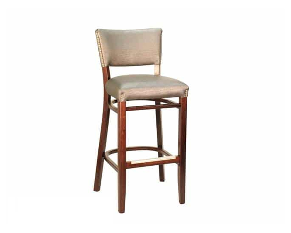 Upholstered Back Bar Stool Custom Restaurant and Hospitality