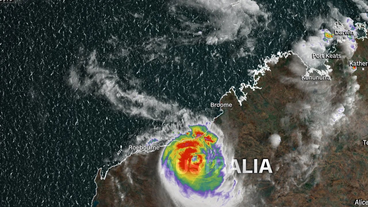 Hurricane Ilsa sets new wind record as it hits Australia's west coast