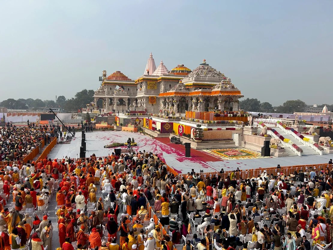 This was the inauguration of the controversial Rama temple in India