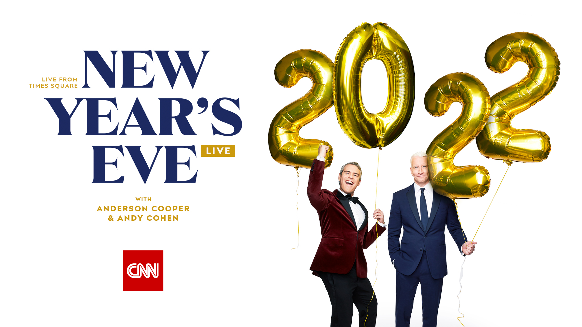 Anderson Cooper New Years Eve Ratings 2023 Anderson Cooper And Andy Cohen Ring In 2022 On Cnn's New Year's Eve Celebration