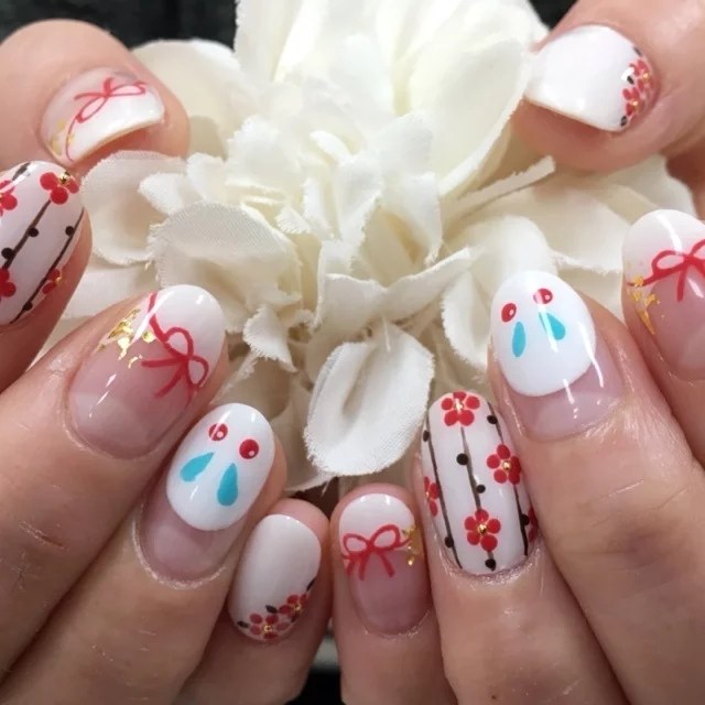 春/冬/お正月/成人式/ハンド luna_nail_133162のネイルデザイン[No.1320006]｜ネイルブック