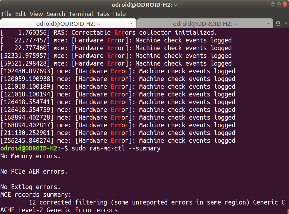 Machine Check Exception Kernel MACHENINFO