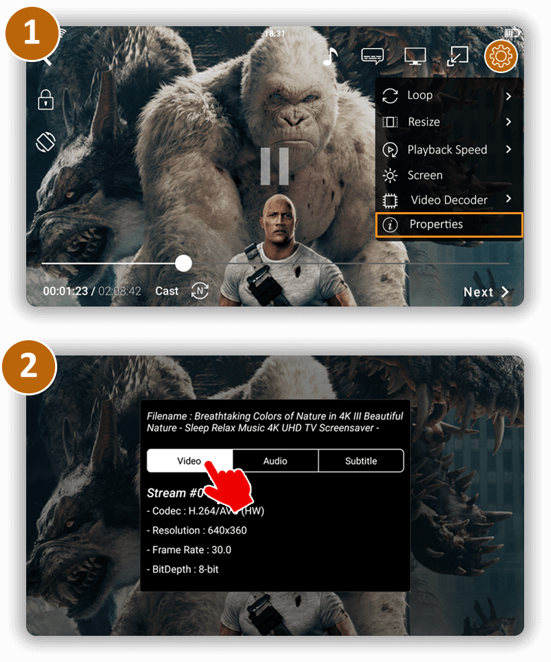 Video Codecs Android CnX Player CnX Player 4K Ultra HD Enabled Video Player app