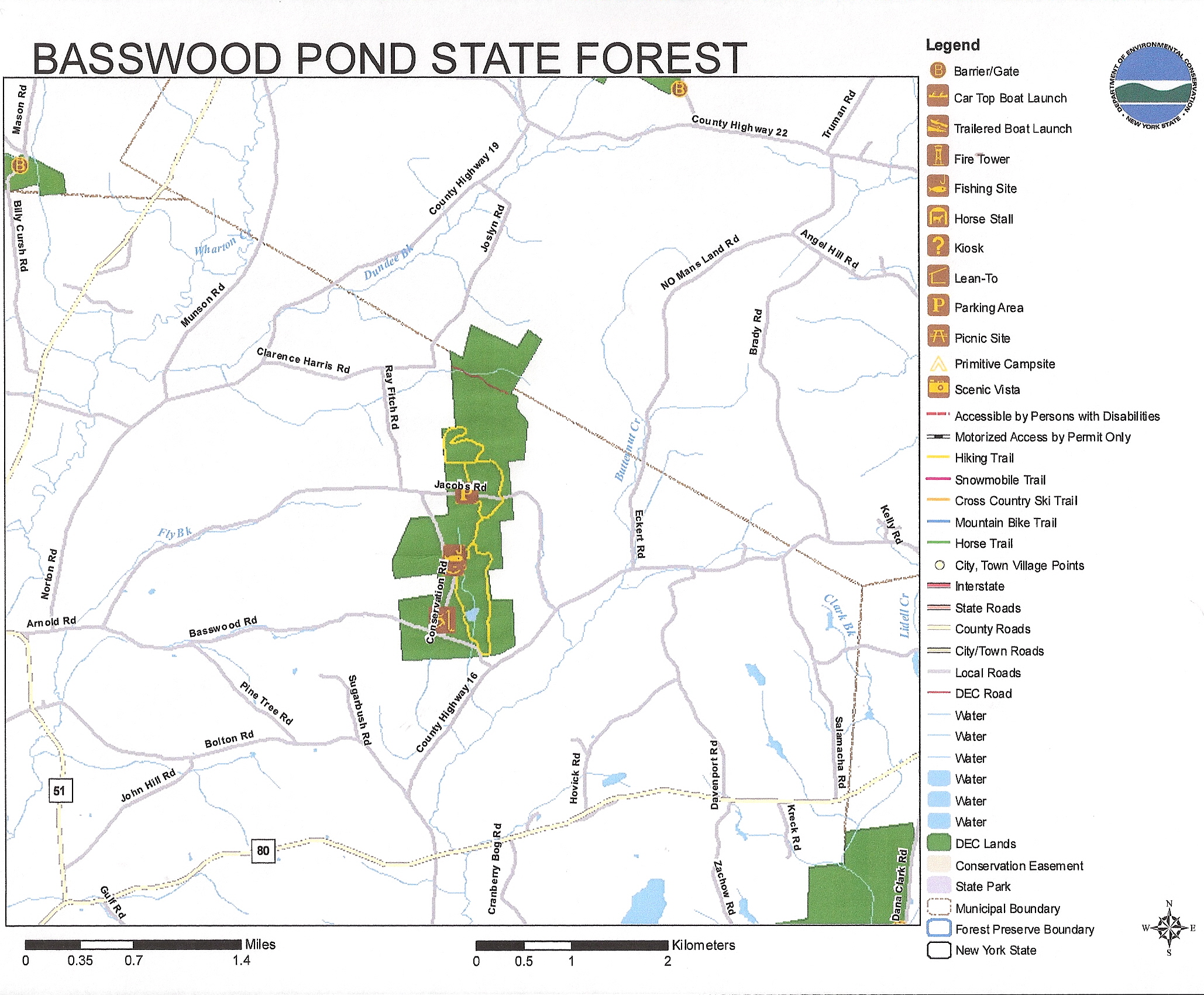 Basswood Pond State Forest