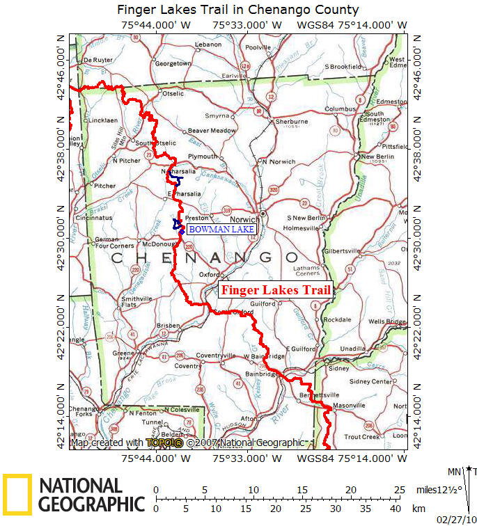 Hiking in Chenango County
