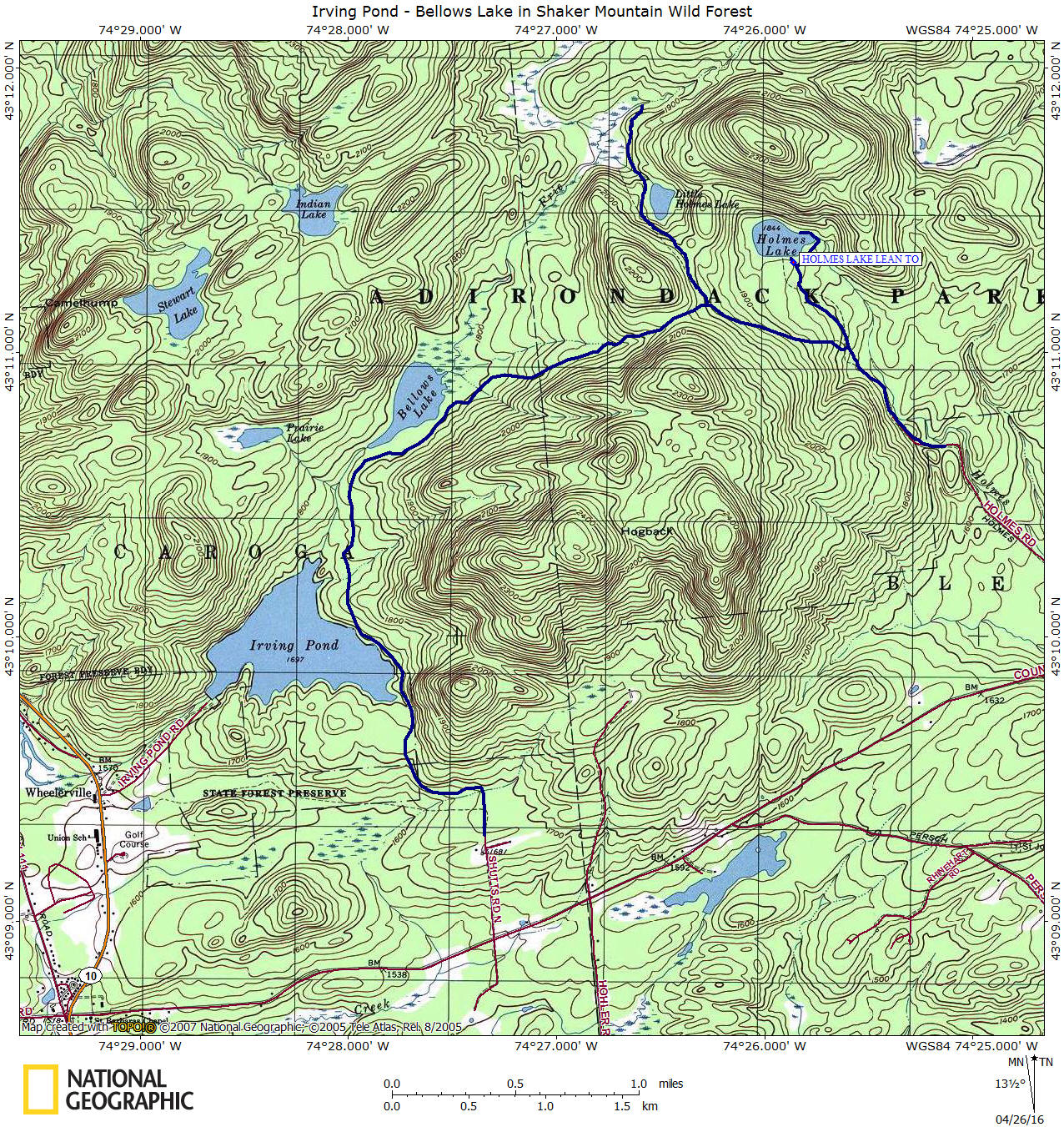 Irving PondBellows Lake