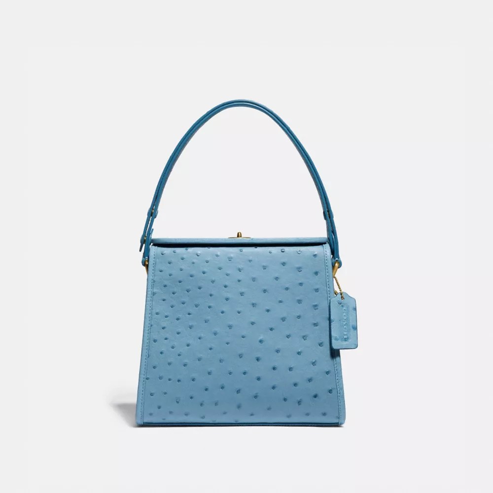COACH® Turnlock Shoulder Bag In Ostrich