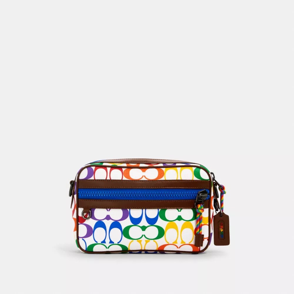 COACH® Outlet COACH® Outlet Graham Crossbody In Rainbow Signature Canvas