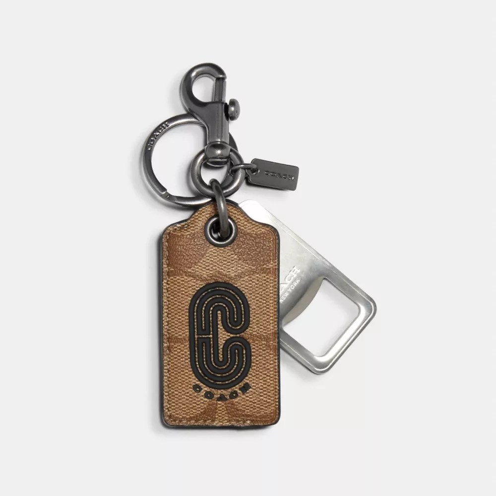 COACH® Outlet COACH® Outlet Bottle Opener Key Fob In Signature