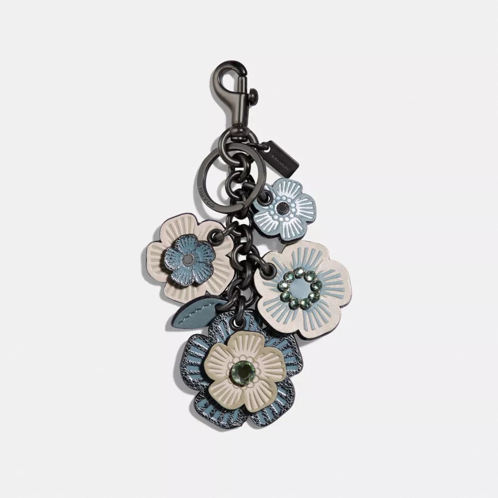 COACH® Crystal Tea Rose Mix Bag Charm